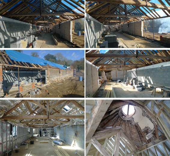 Elspeth Beard Architects - Malt House - construction stages